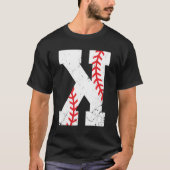Baseball Pitcher Strikeout K T-shirt (Voorkant)
