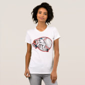 Baseball Pitcher Vrouwen T-shirt (Voorkant volledig)