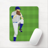 Baseball Pitcher Windup Mousepad Muismat (Met muis)
