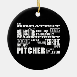 Baseball Pitchers : Grootste pitcher Keramisch Ornament
