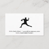 Baseball | Pitching Mound | Pitcher-Logo Visitekaartje (Achterkant)