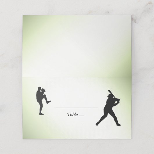 Baseball Place Kaarten Plaatskaartje (Buitenkant ongevouwen)