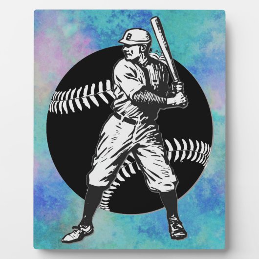 Baseball: plaque fotoplaat (Voorkant)