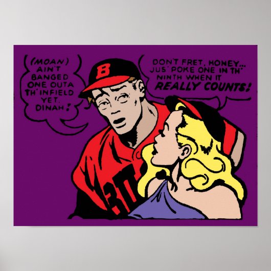 Baseball Playa en zijn meisje Poster (Voorkant)