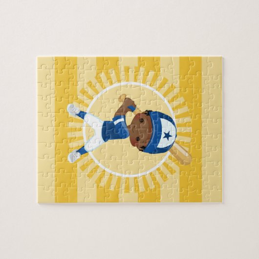 Baseball Player - African American Boy Legpuzzel (Horizontaal)