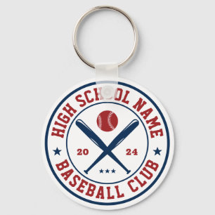 Baseball Player and Coach High School Sports Sleutelhanger
