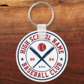 Baseball Player and Coach High School Sports Sleutelhanger (Voorkant)