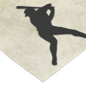 Baseball Player at bat Korte Tafelloper (Hoek)