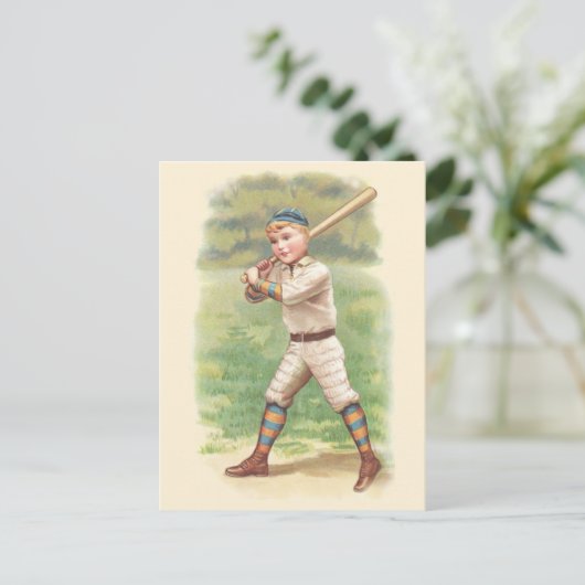 Baseball Player Briefkaart (Staand voorkant)