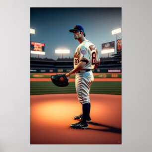 Baseball Player - Canvas Art Print