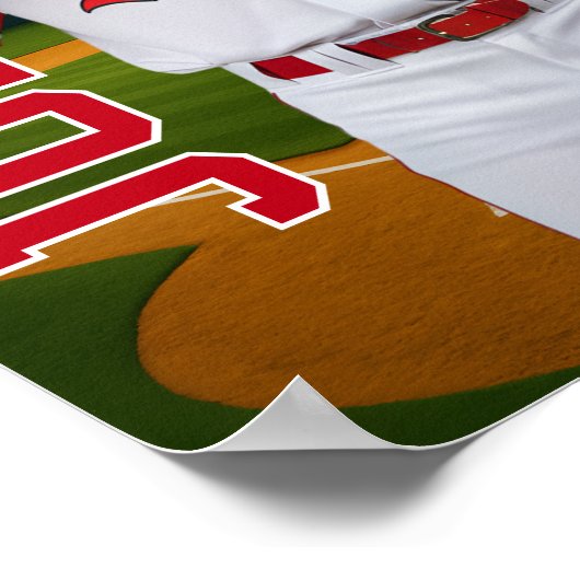 Baseball Player Card Custom Photo Sports Senior Poster (Hoek)