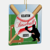Baseball ⚾ Player (Catcher) Keramisch Ornament (Rechts)
