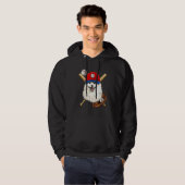 Baseball Player Coaches American Eskimo Pitcher Ca Hoodie (Voorkant volledig)