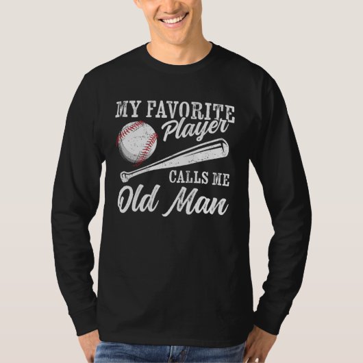 Baseball Player Coaching My Favorite Player Calls T-shirt (Voorkant)