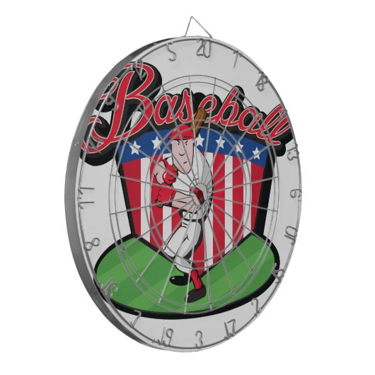 Baseball Player Dartbord (Voorkant Links)