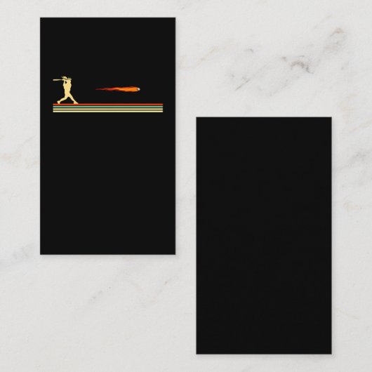 Baseball Player Daugher Funny Softball Batter Girl Visitekaartje (Voorkant / Achterkant)