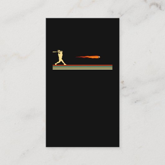 Baseball Player Daugher Funny Softball Batter Girl Visitekaartje (Voorkant)