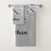 Baseball Player Design Bath Towel Set Bad Handdoek (Insitu)