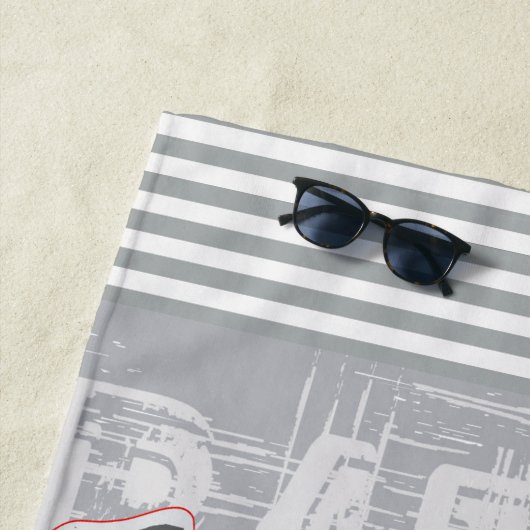 Baseball Player Design Beach Towel Strandlaken (In situ)