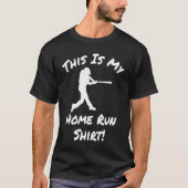 Baseball Player Homerun T-shirt (Voorkant)
