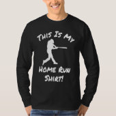 Baseball Player Homerun T-shirt (Voorkant)
