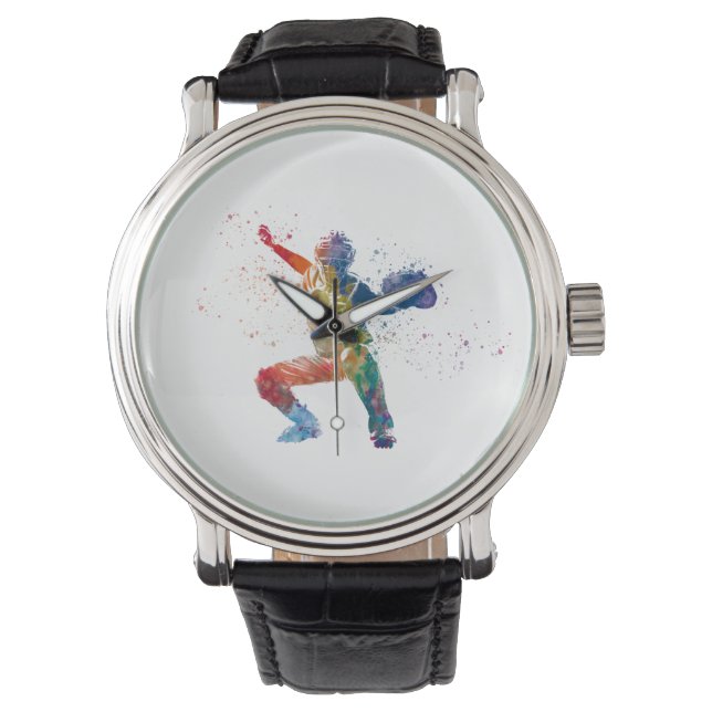 baseball player horloge (Voorkant)