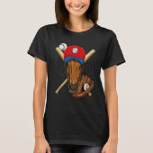 Baseball Player Horse Pitcher Catcher Baseball Co T-shirt (Voorkant)