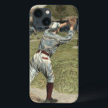 Baseball Player is op de tweede basis uitgevallen iPhone 13 Hoesje<br><div class="desc">Dit schilderij hoort in de honkbaldocumentaire van Ken Burns. Een speler wordt op het tweede moment weggegooid terwijl hij de basis moet bereiken. Het perfecte geschenk voor de zeeman in je leven!</div>