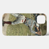 Baseball Player is op de tweede basis uitgevallen Case-Mate iPhone Case (Achterkant (horizontaal))