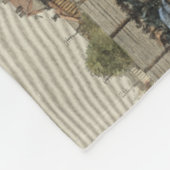 Baseball Player is op de tweede basis uitgevallen Fleece Deken (Hoek)