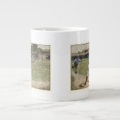 Baseball Player is op de tweede basis uitgevallen Grote Koffiekop (Voorkant)