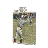 Baseball Player is op de tweede basis uitgevallen Heupfles (Links)