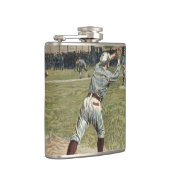 Baseball Player is op de tweede basis uitgevallen Heupfles (Rechts)