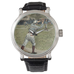 Baseball Player is op de tweede basis uitgevallen Horloge
