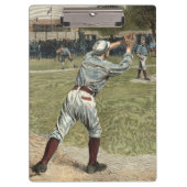 Baseball Player is op de tweede basis uitgevallen Klembord (Voorkant)