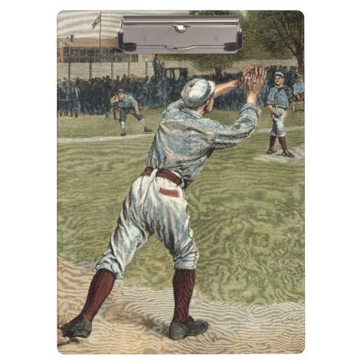 Baseball Player is op de tweede basis uitgevallen Klembord (Voorkant)