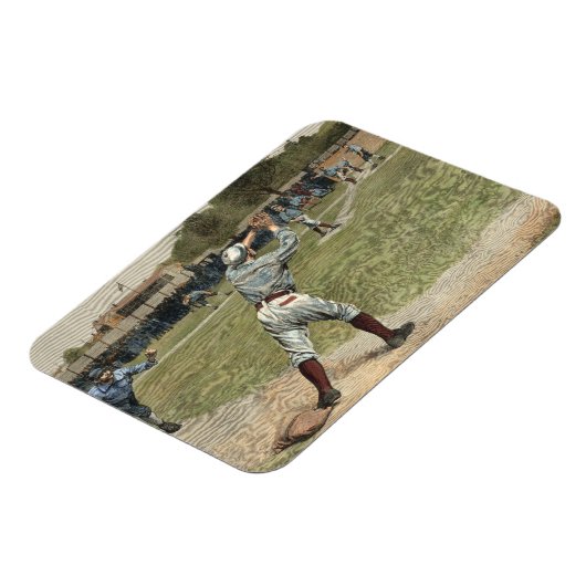 Baseball Player is op de tweede basis uitgevallen Magneet (Linkerzijde)