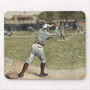 Baseball Player is op de tweede basis uitgevallen Muismat