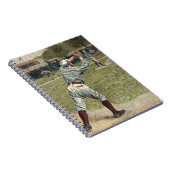 Baseball Player is op de tweede basis uitgevallen Notitieboek (Rechterzijde)