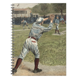 Baseball Player is op de tweede basis uitgevallen Notitieboek