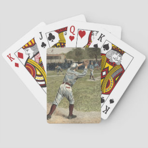 Baseball Player is op de tweede basis uitgevallen Pokerkaarten