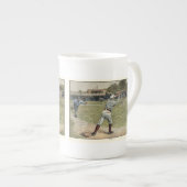 Baseball Player is op de tweede basis uitgevallen Porselein Kop (Voorkant rechts)