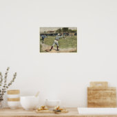 Baseball Player is op de tweede basis uitgevallen Poster (Keuken)