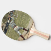 Baseball Player is op de tweede basis uitgevallen Tafeltennisbatje (Zijkant)