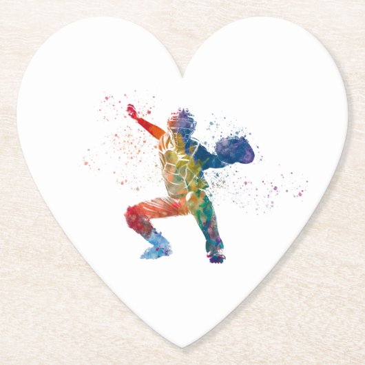 baseball player kartonnen onderzetters (Voorkant)