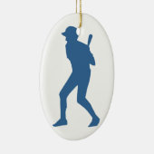 BASEBALL PLAYER KERAMISCH ORNAMENT (Rechts)