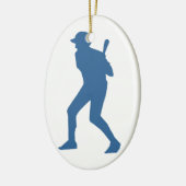 BASEBALL PLAYER KERAMISCH ORNAMENT (Links)