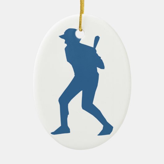 BASEBALL PLAYER KERAMISCH ORNAMENT (Voorkant)