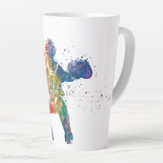 baseball player latte mok (Rechterhoek)