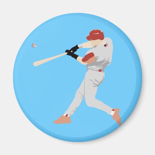 Baseball Player Magneet (Voorkant)